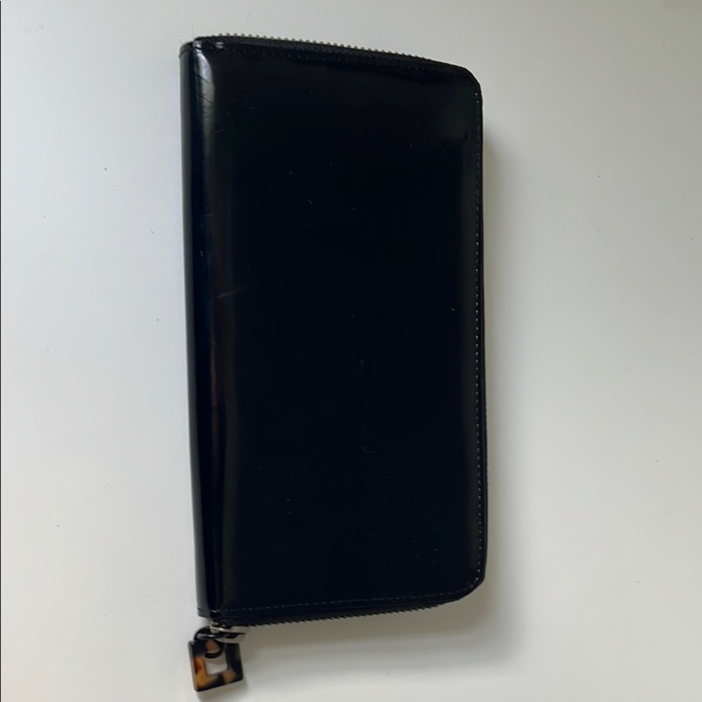 Black Patent Franchi Wallet